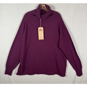 CELTIC & CO Jumper Womens size XL Lambswool Sweater Geelong Slouch Roll Neck NEW